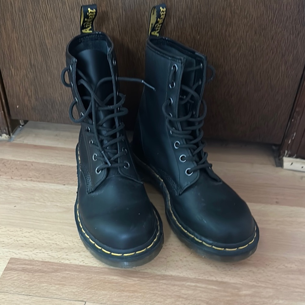 Dr. Martens Black Leather Boots